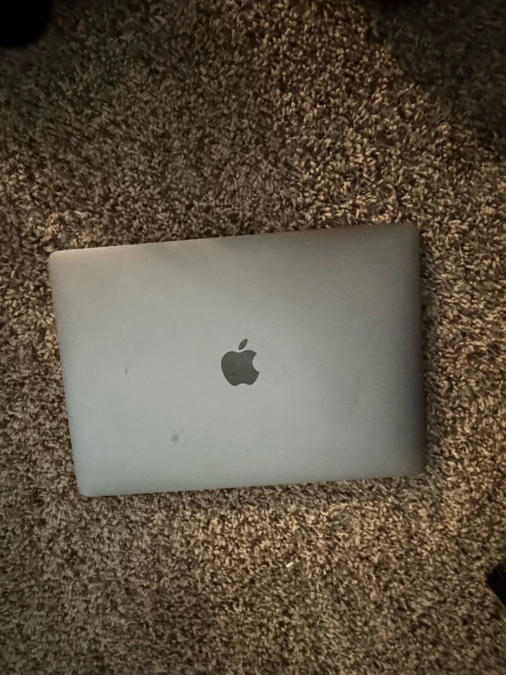 Apple Space Gray MacBook Pro Top-View Laptop